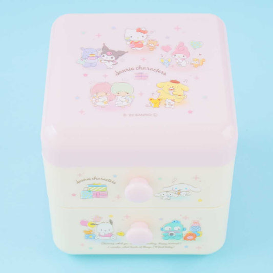 Sanrio Characters 2-Tier Drawer Chest - Pink