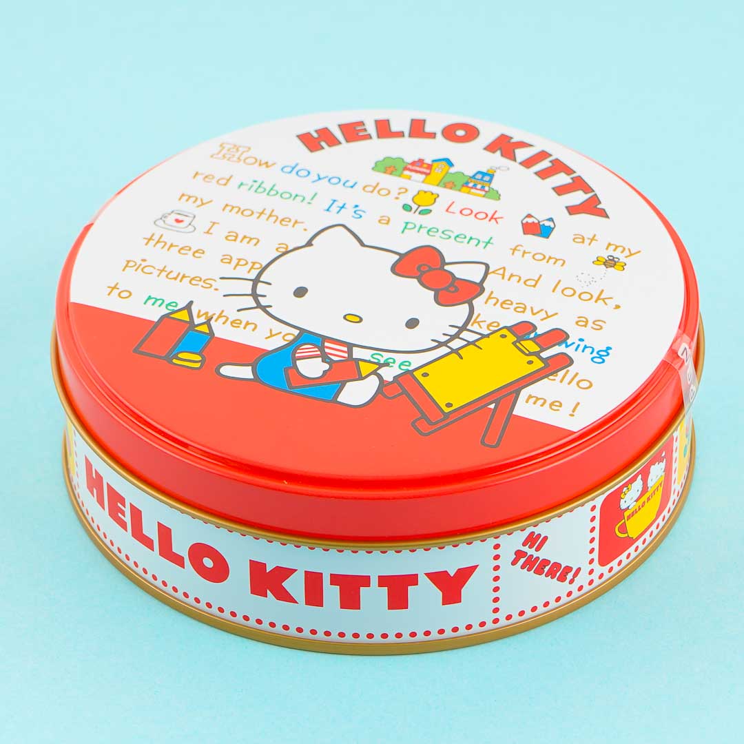 Hello Kitty Round Chocolate Tin Can