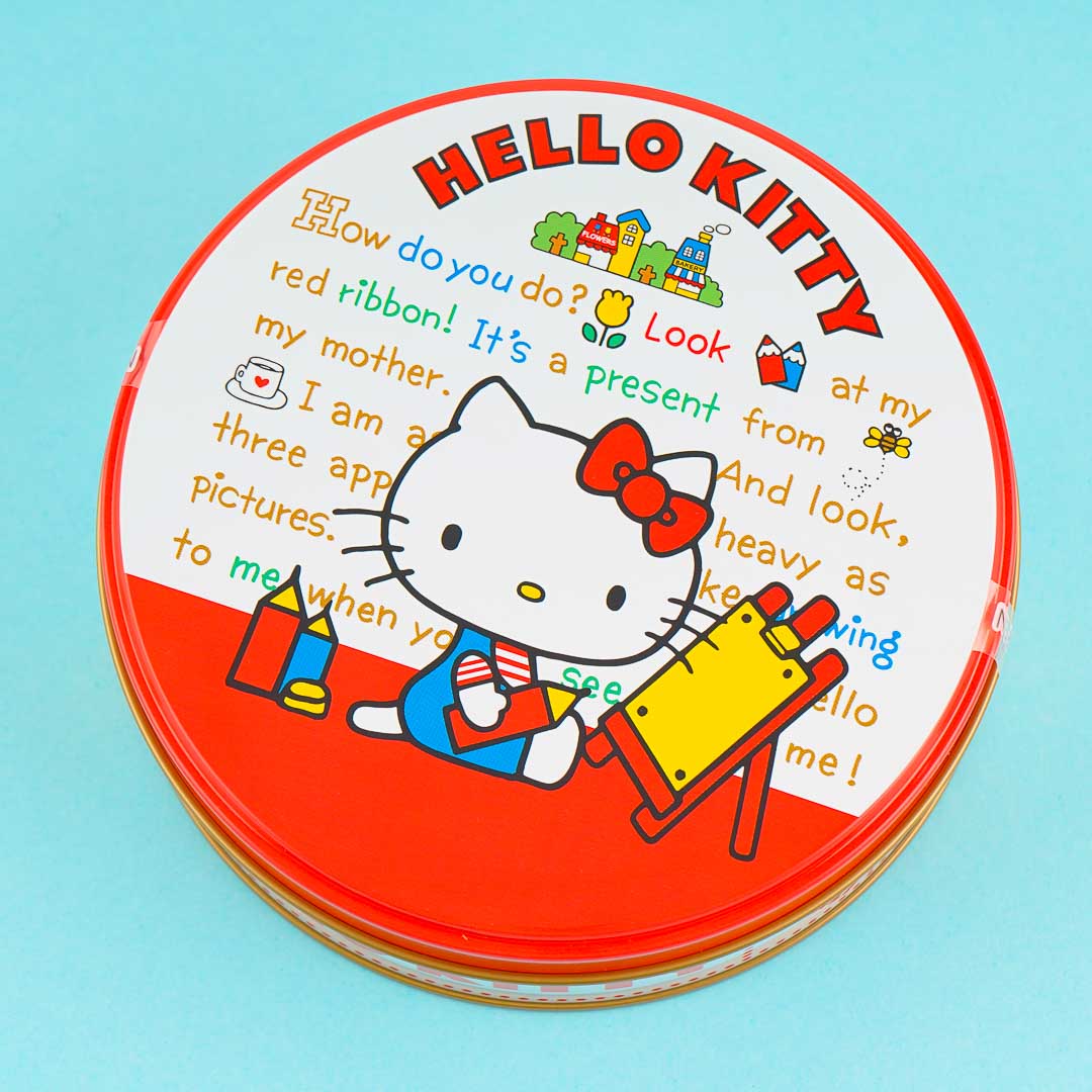 Hello Kitty Round Chocolate Tin Can