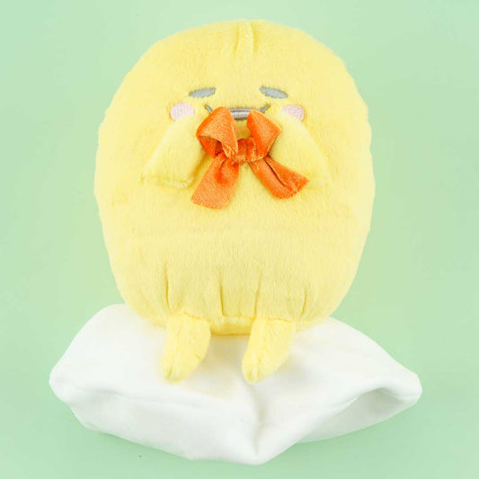 Gudetama Sitting Plushie With Ribbon - Medium