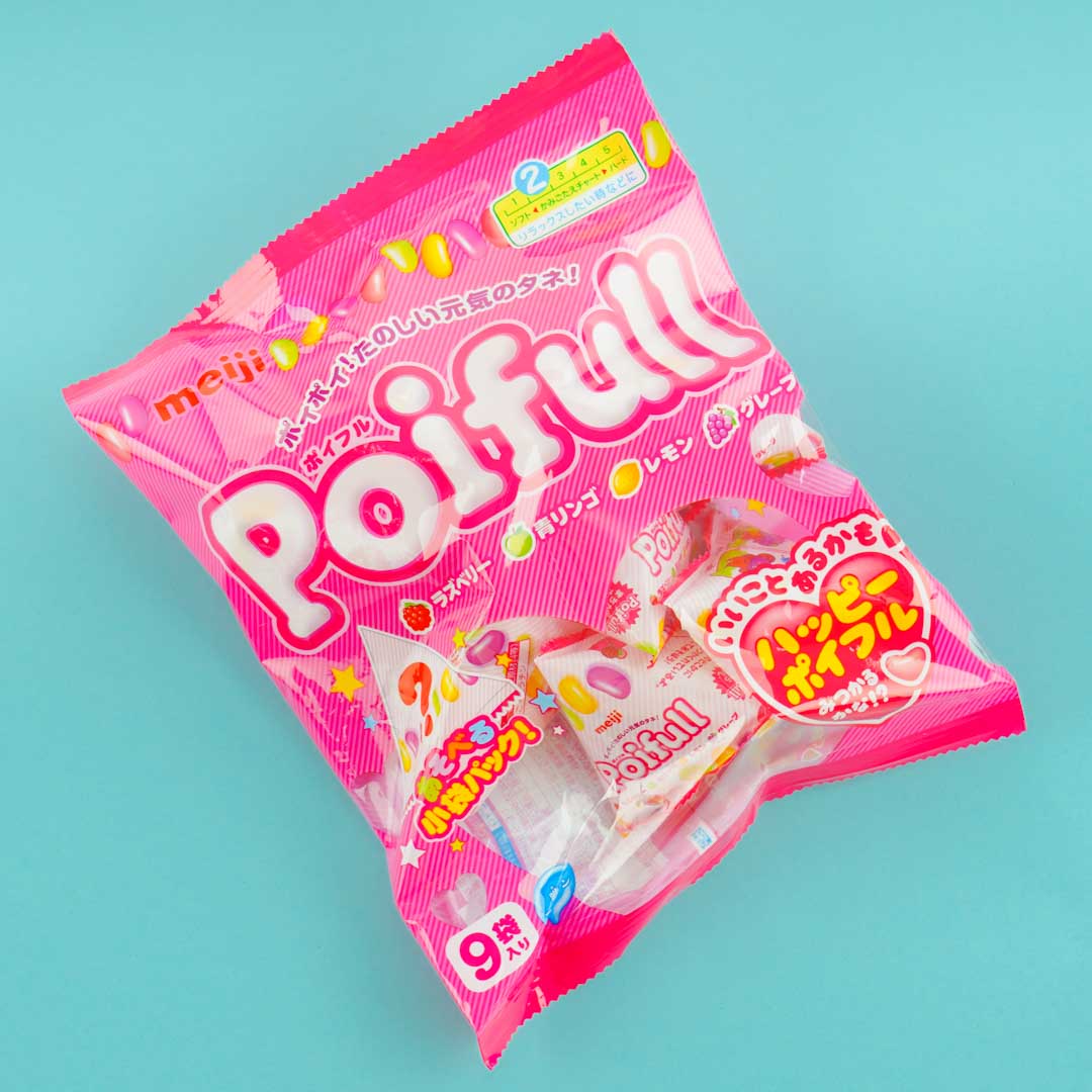 Meiji Poifull Mix Fruit Gummy Candy Multi-Pack - 9 pcs