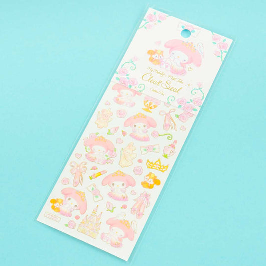 My Melody x Miki Takei Gold Foil Clear Seal Stickers