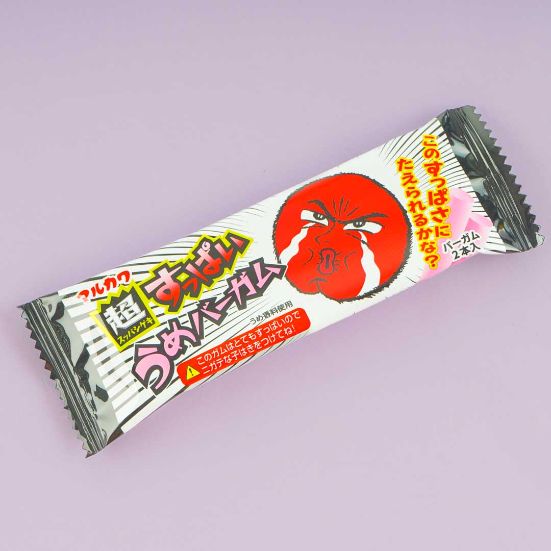 Marukawa Super Sour Plum Bar Gum