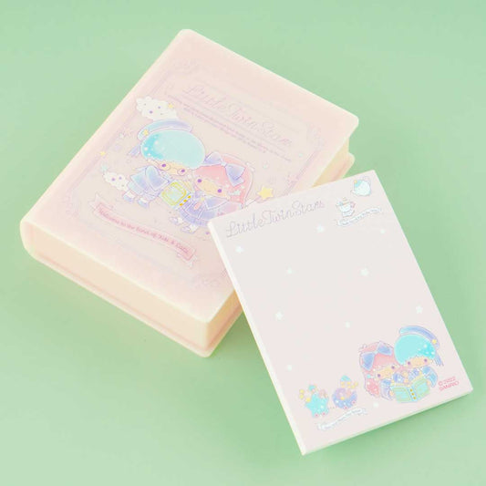 Little Twin Stars Memo Pad With Book-Shaped Case