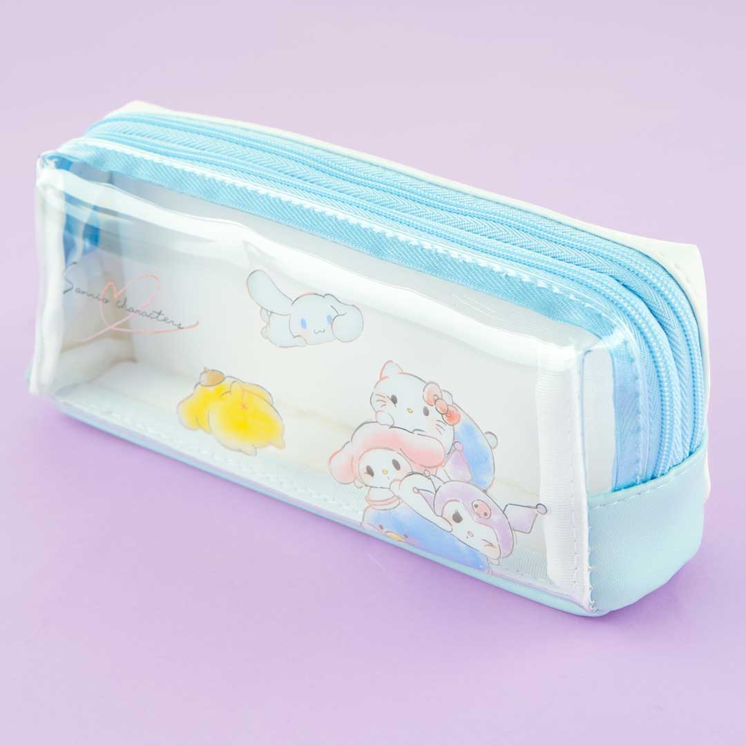Sanrio Characters Funyumaru Twin Zipper Pen Pouch