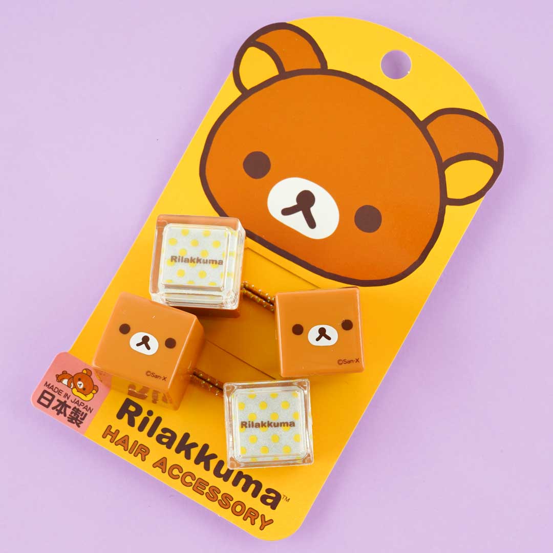 Rilakkuma Cubes Hair Tie Set - 2 pcs