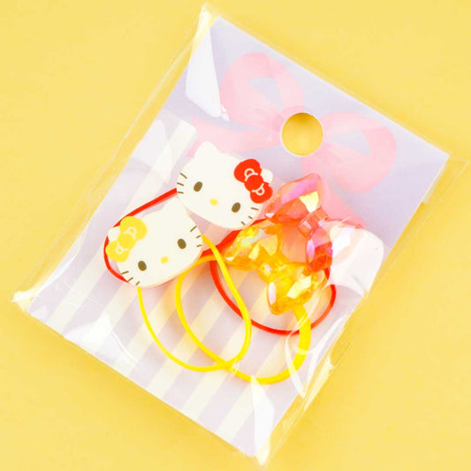 Hello Kitty & Mimmy Bows Hair Tie Set - 4 pcs