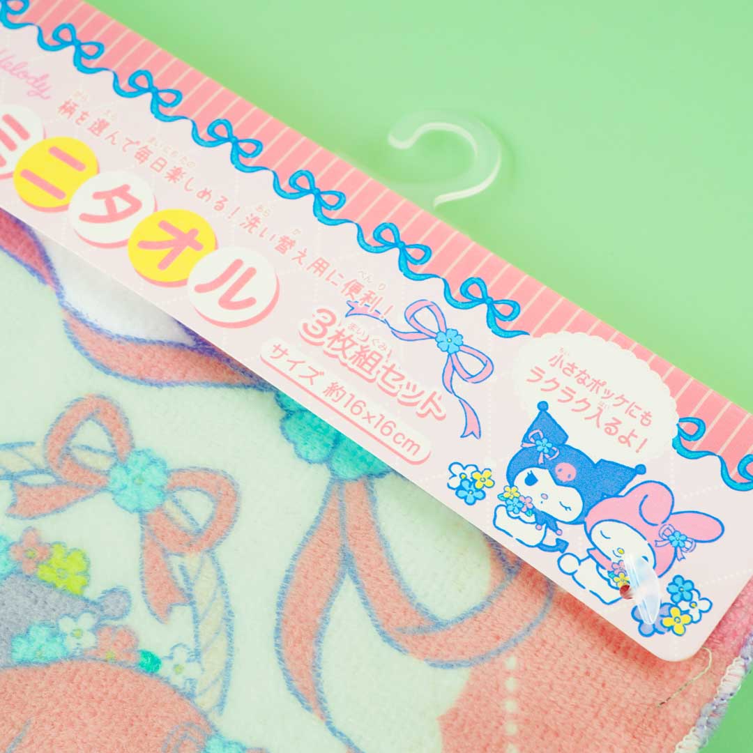 My Melody & Kuromi Mini Towel Set - 3 pcs