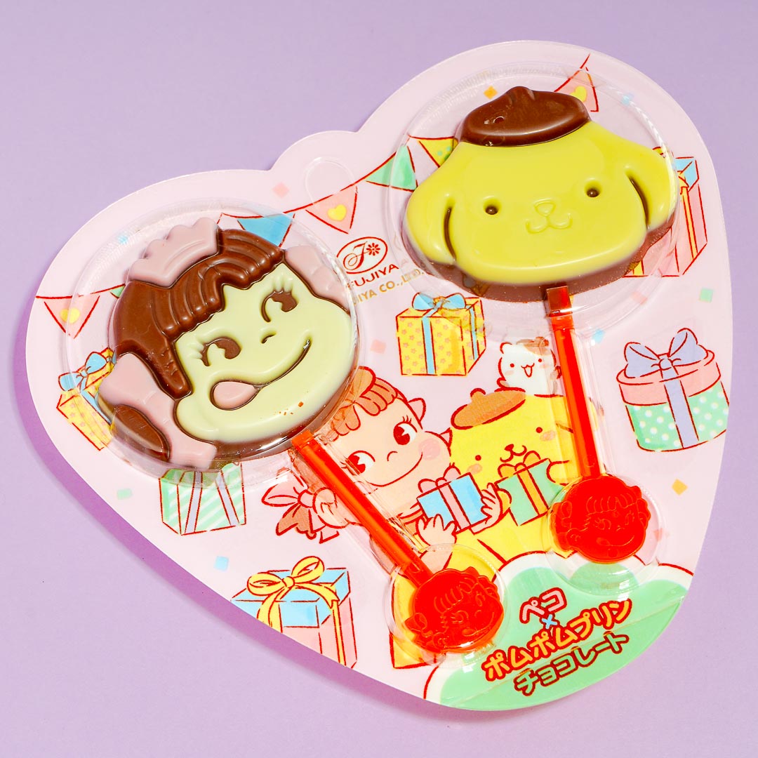 Peko-Chan & Pompompurin Choco Lollipops