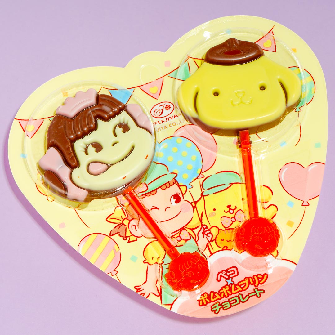 Peko-Chan & Pompompurin Choco Lollipops