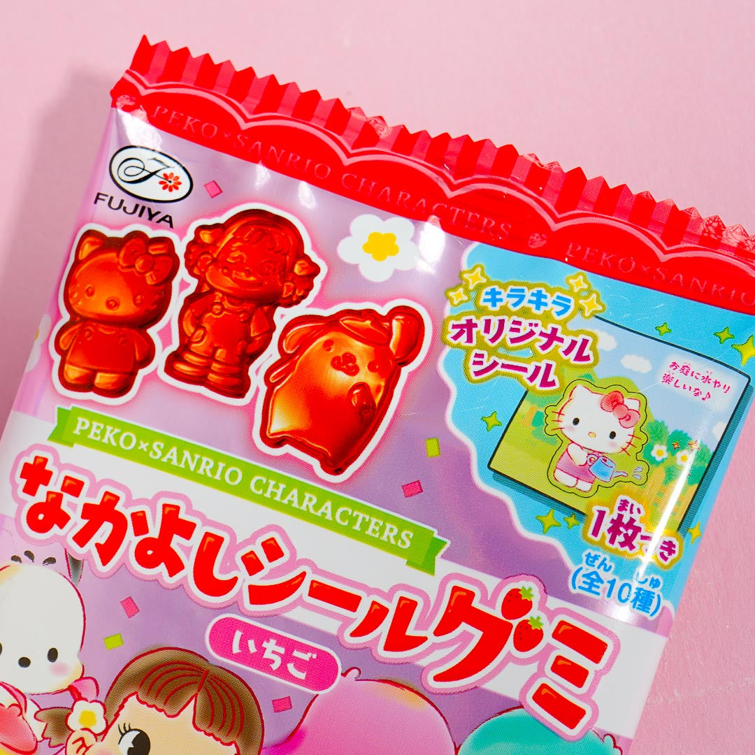 Peko-Chan x Sanrio Characters Strawberry Gummy