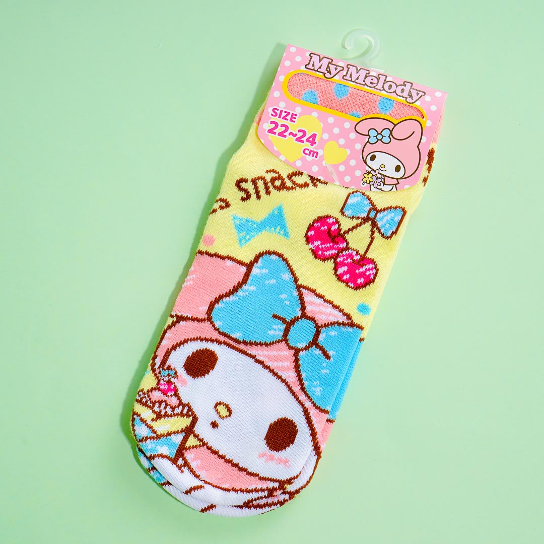 My Melody Crepe Time Jacquard Socks
