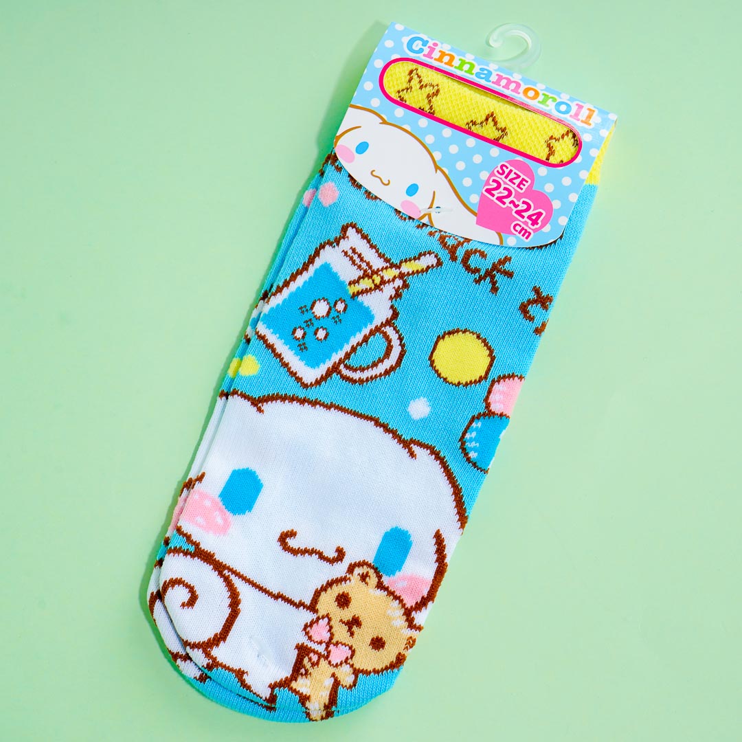 Cinnamoroll Boba Tea Love Jacquard Socks