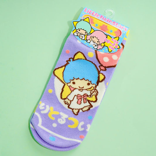 Little Twin Stars Kiki Polka-Dot Balloon Jacquard Socks