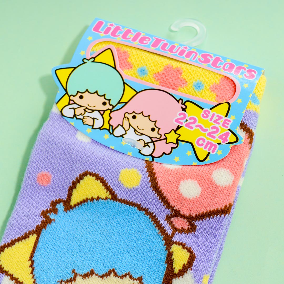 Little Twin Stars Kiki Polka-Dot Balloon Jacquard Socks