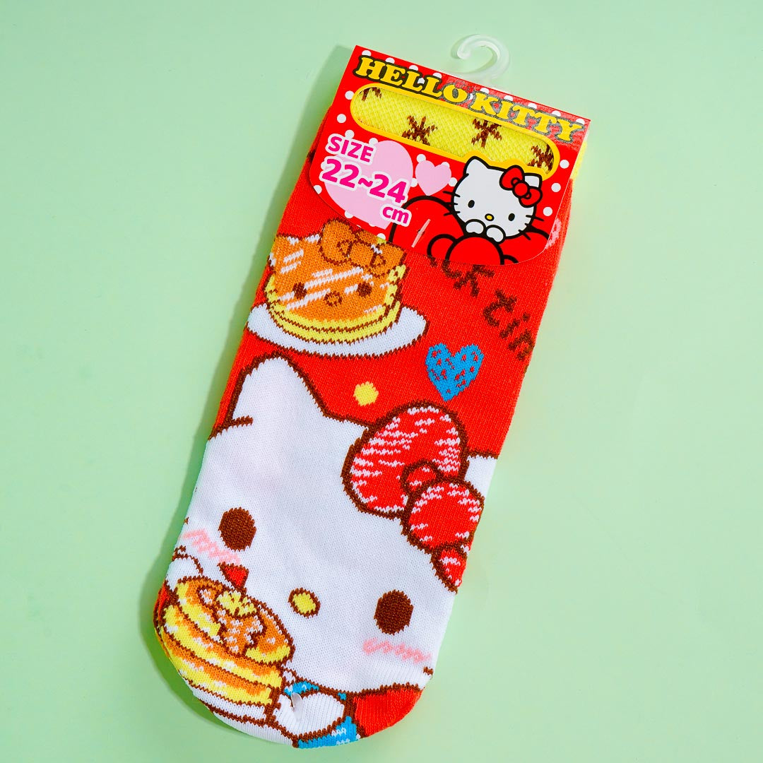 Hello Kitty Pancake Love Jacquard Socks