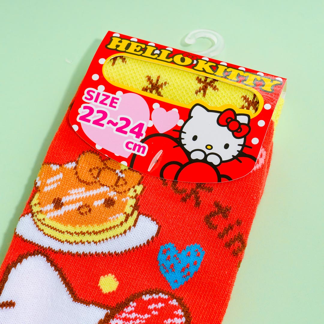 Hello Kitty Pancake Love Jacquard Socks