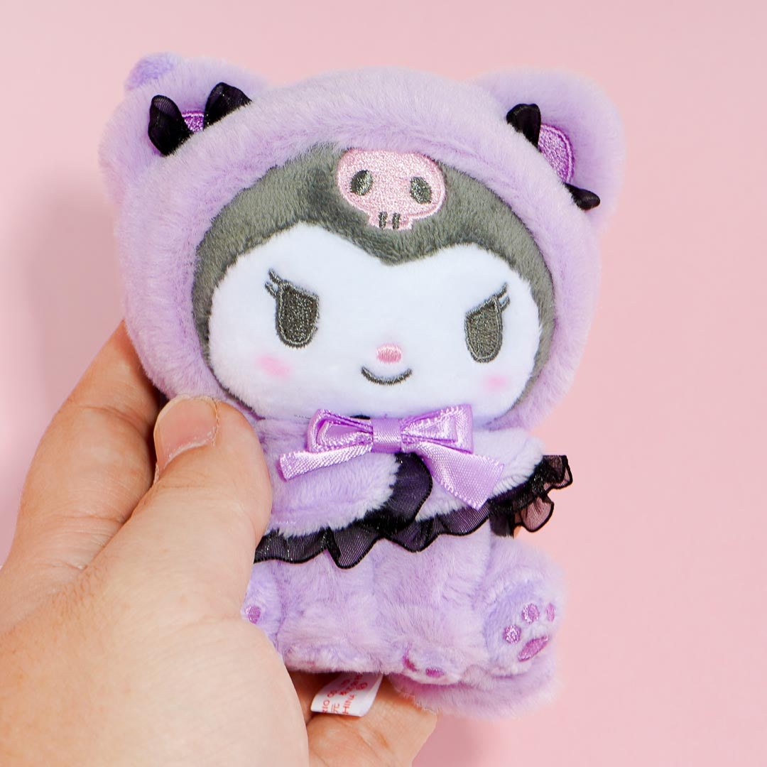 Kuromi Dressed-Up Cat Plushie Charm
