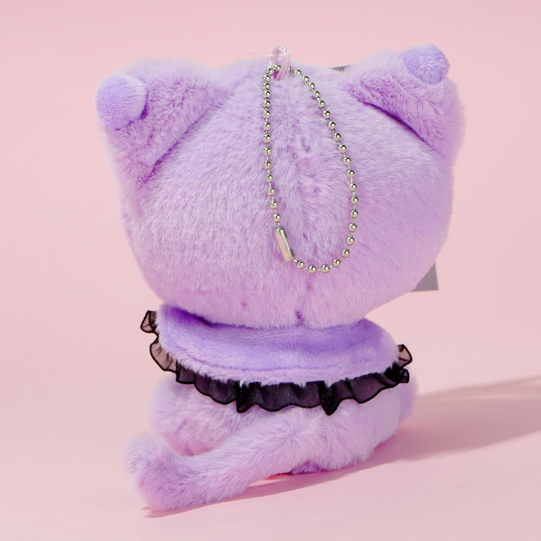 Kuromi Dressed-Up Cat Plushie Charm