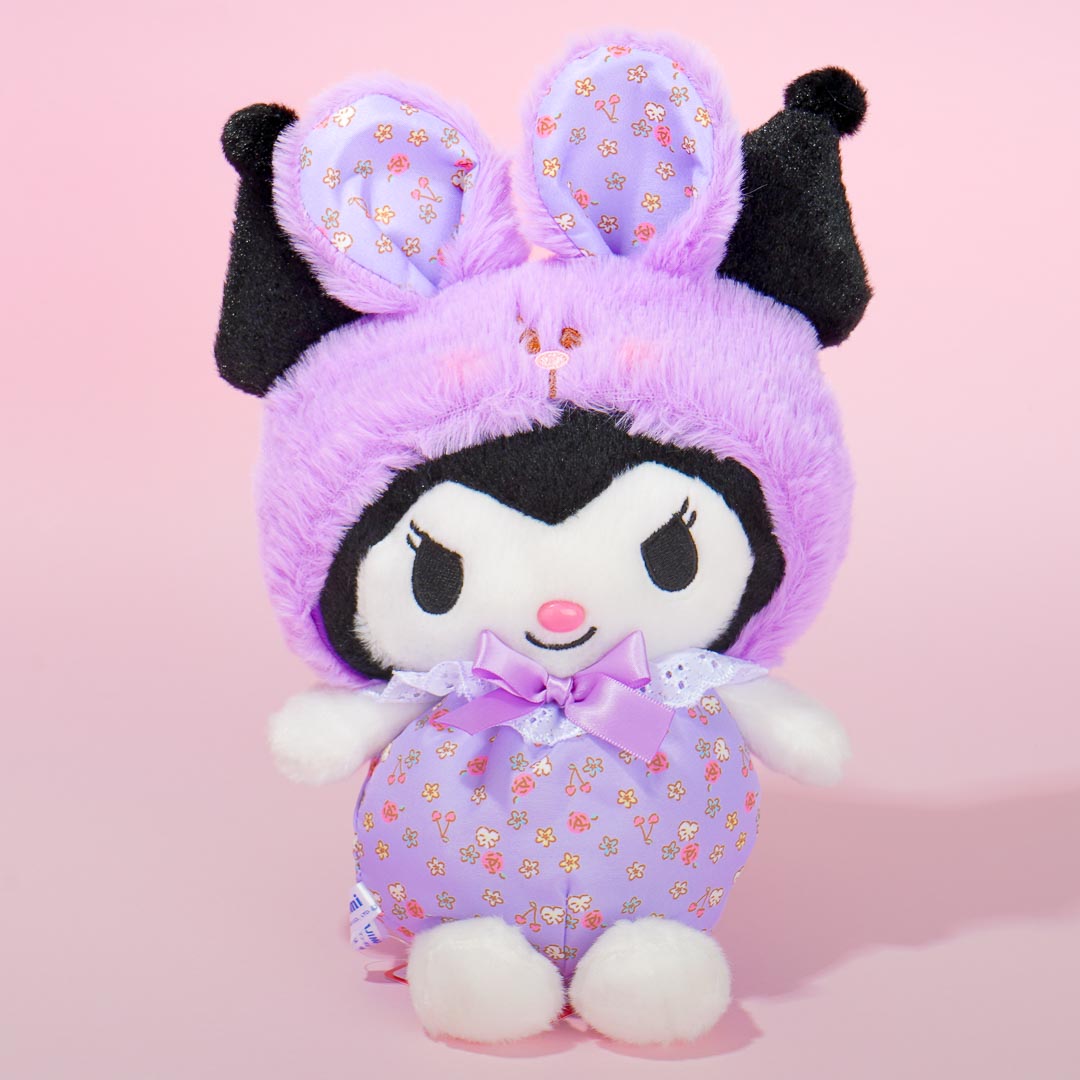 Kuromi Flower Bunny Plushie - Medium