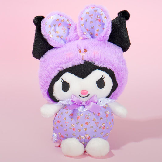Kuromi Flower Bunny Plushie - Medium