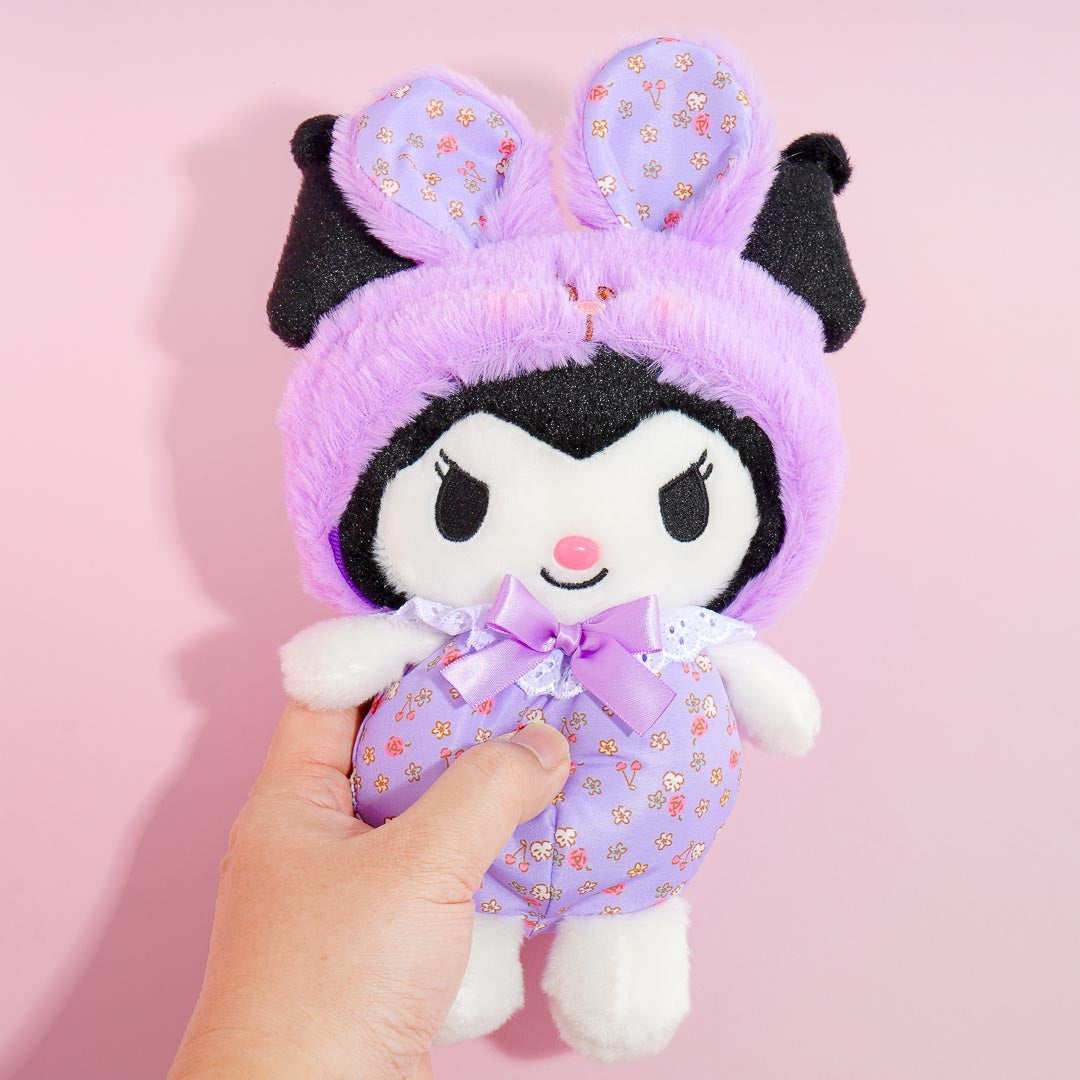 Kuromi Flower Bunny Plushie - Medium