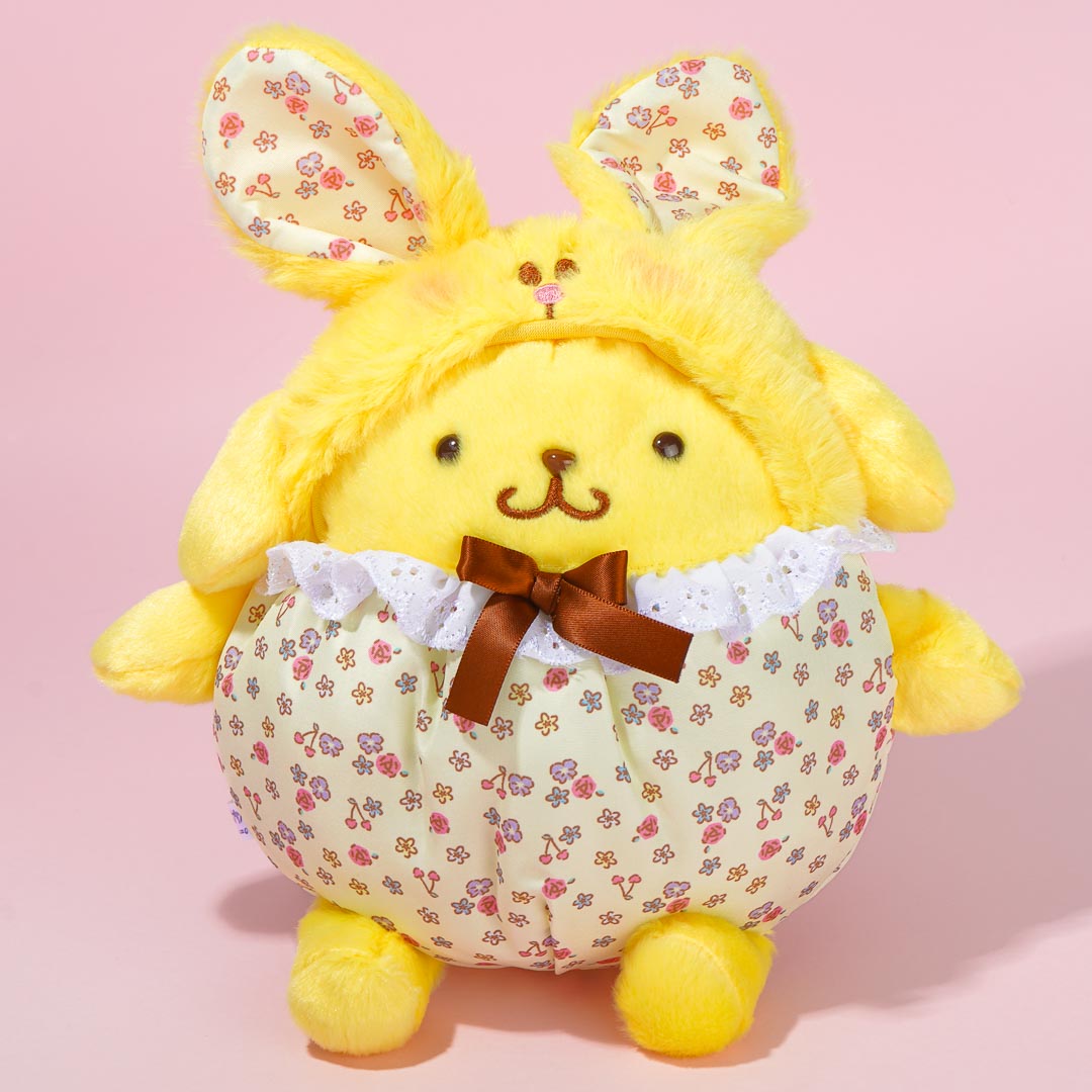 Pompompurin Flower Bunny Plushie - Medium