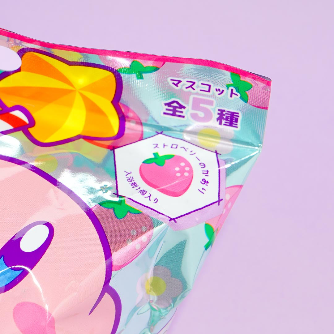Kirby Of The Stars Glitter Bath Ball - Strawberry