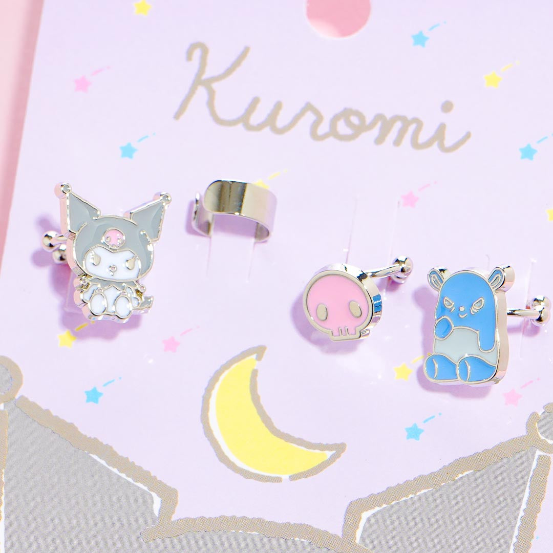 Kuromi Ear Cuffs Set - 4 pcs