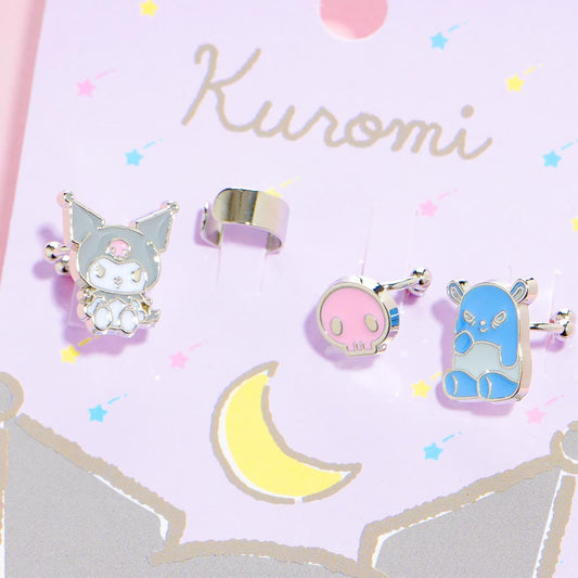 Kuromi Ear Cuffs Set - 4 pcs