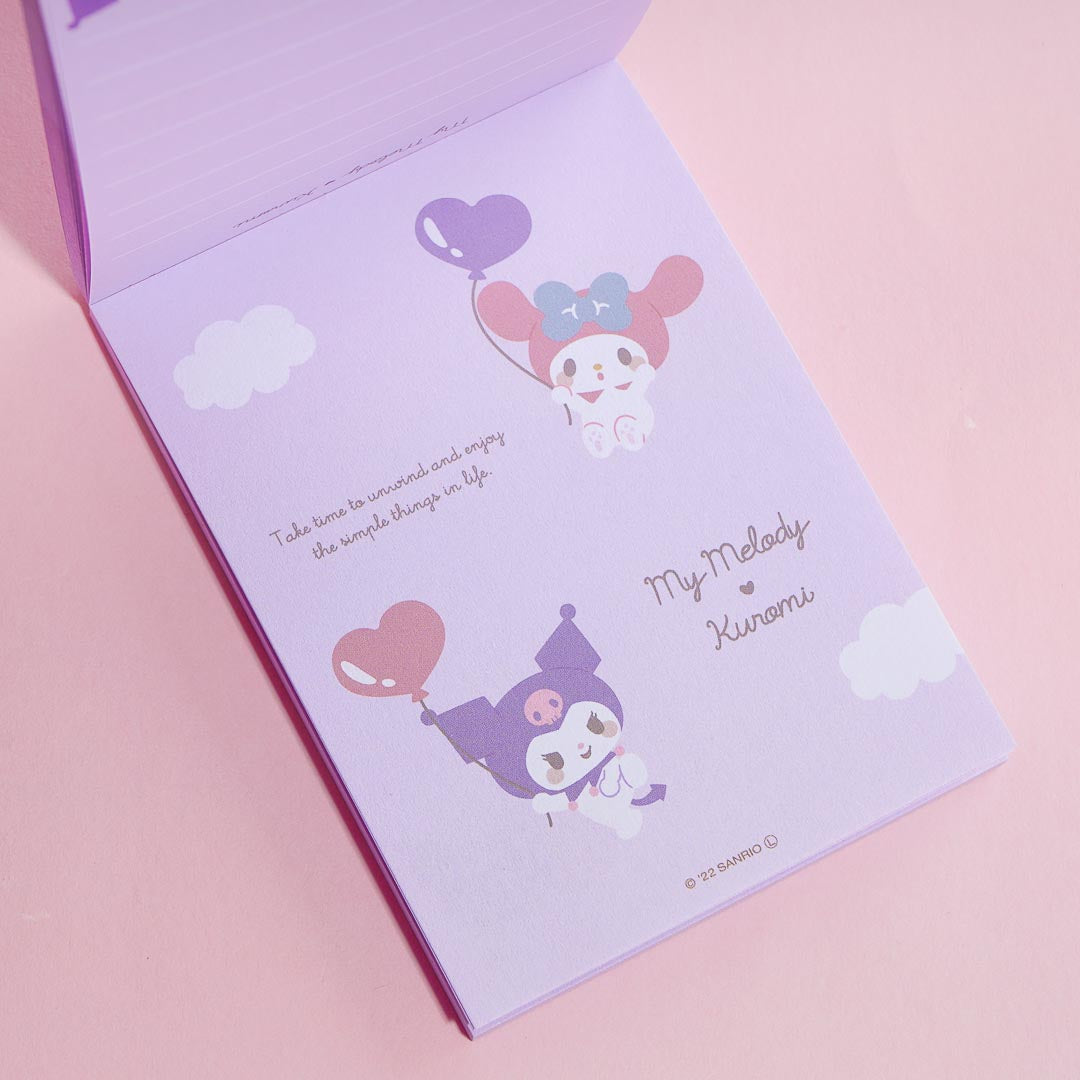 My Melody x Kuromi Memo Pad with Easel Stand