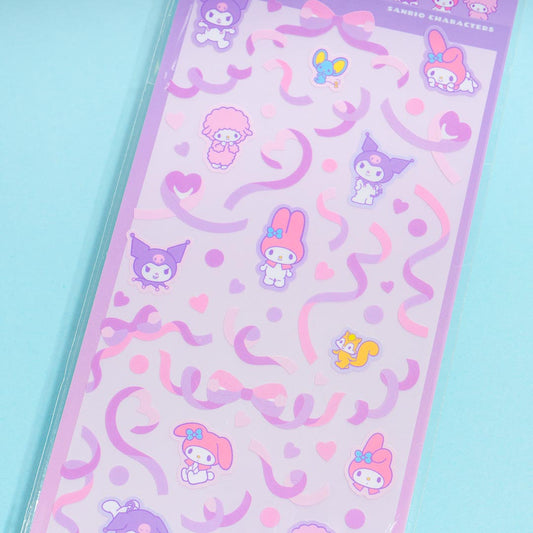 Sanrio Characters Popping Party Stickers - Twilight Purple