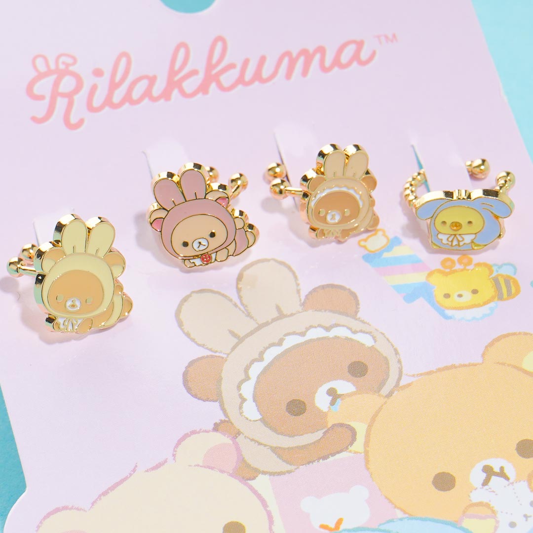 Rilakkuma & Friends Bunny Time Ear Cuffs Set - 4 pcs