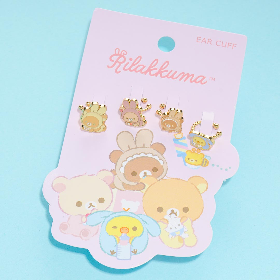 Rilakkuma & Friends Bunny Time Ear Cuffs Set - 4 pcs