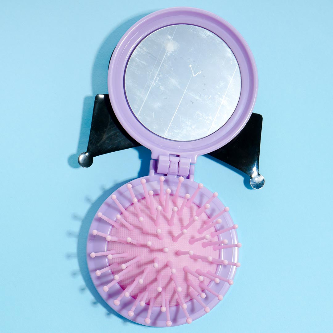 Kuromi Mirror & Brush Compact