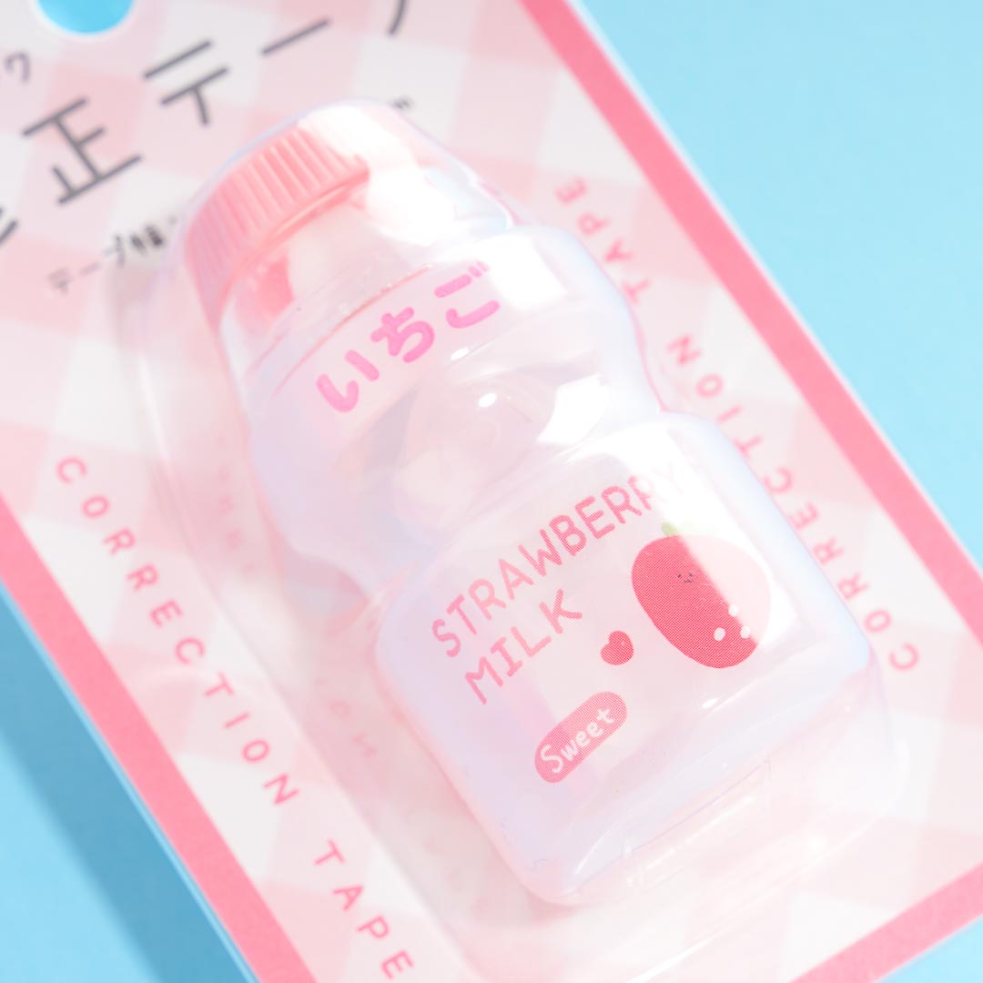 Strawberry Milk Bottle Correction Tape