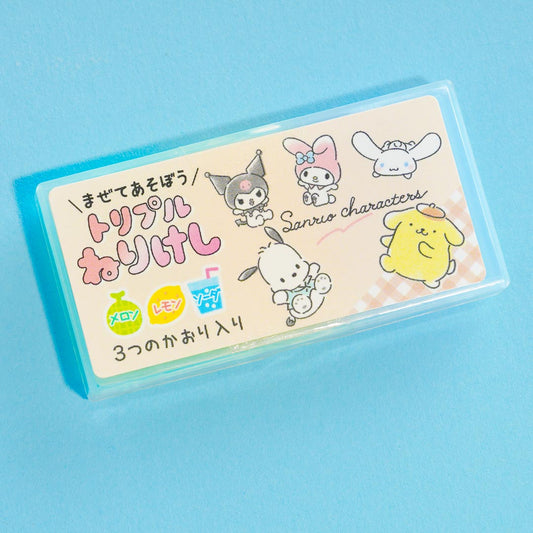 Sanrio Characters Nerikeshi Eraser Set - 3 pcs
