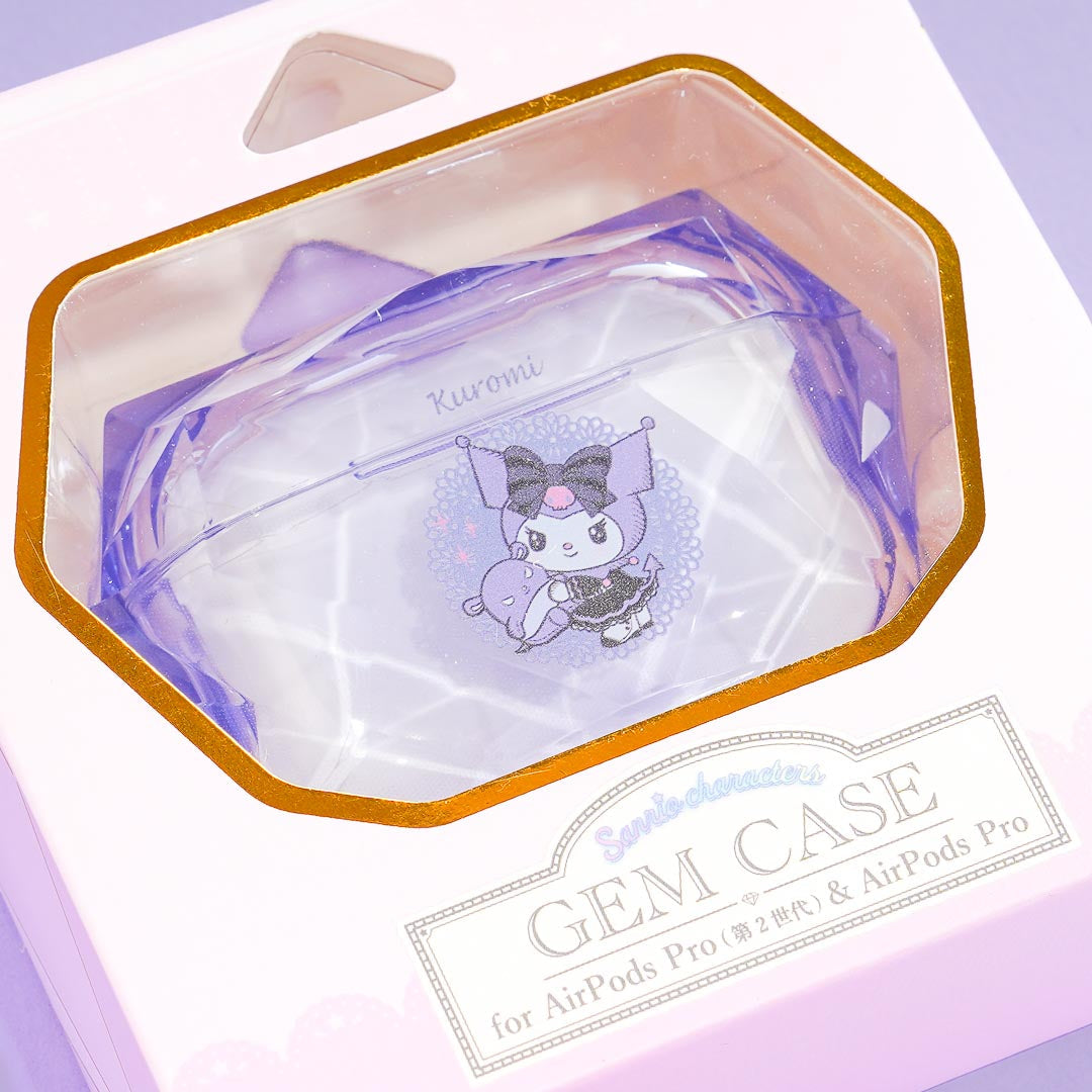 Kuromi AirPods Pro 1st & 2nd Generation Protective Gem Case