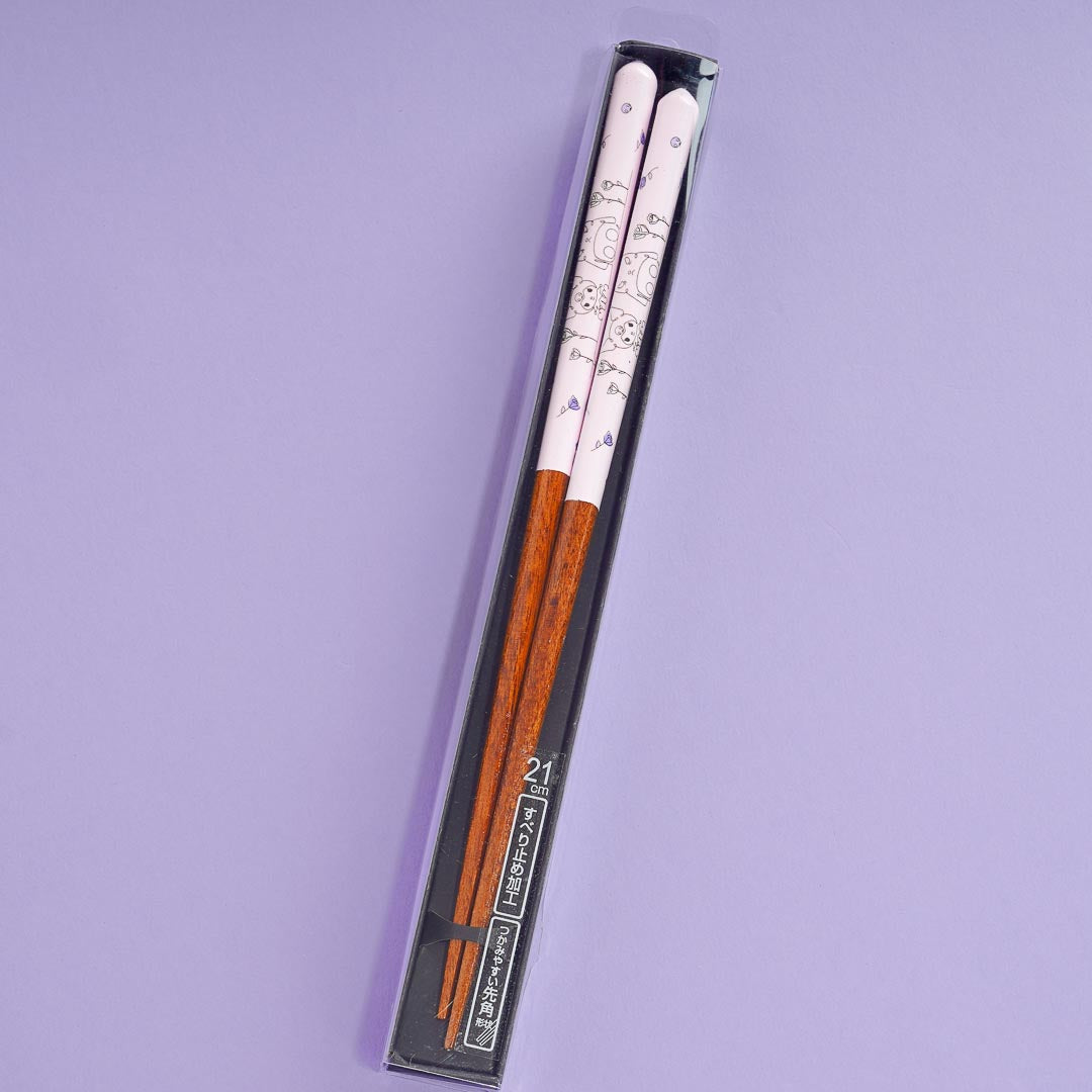 Kuromi & Flower Wooden Chopsticks