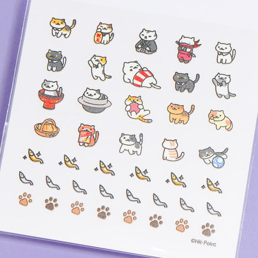 Neko Astume Rare Cat Nail Stickers