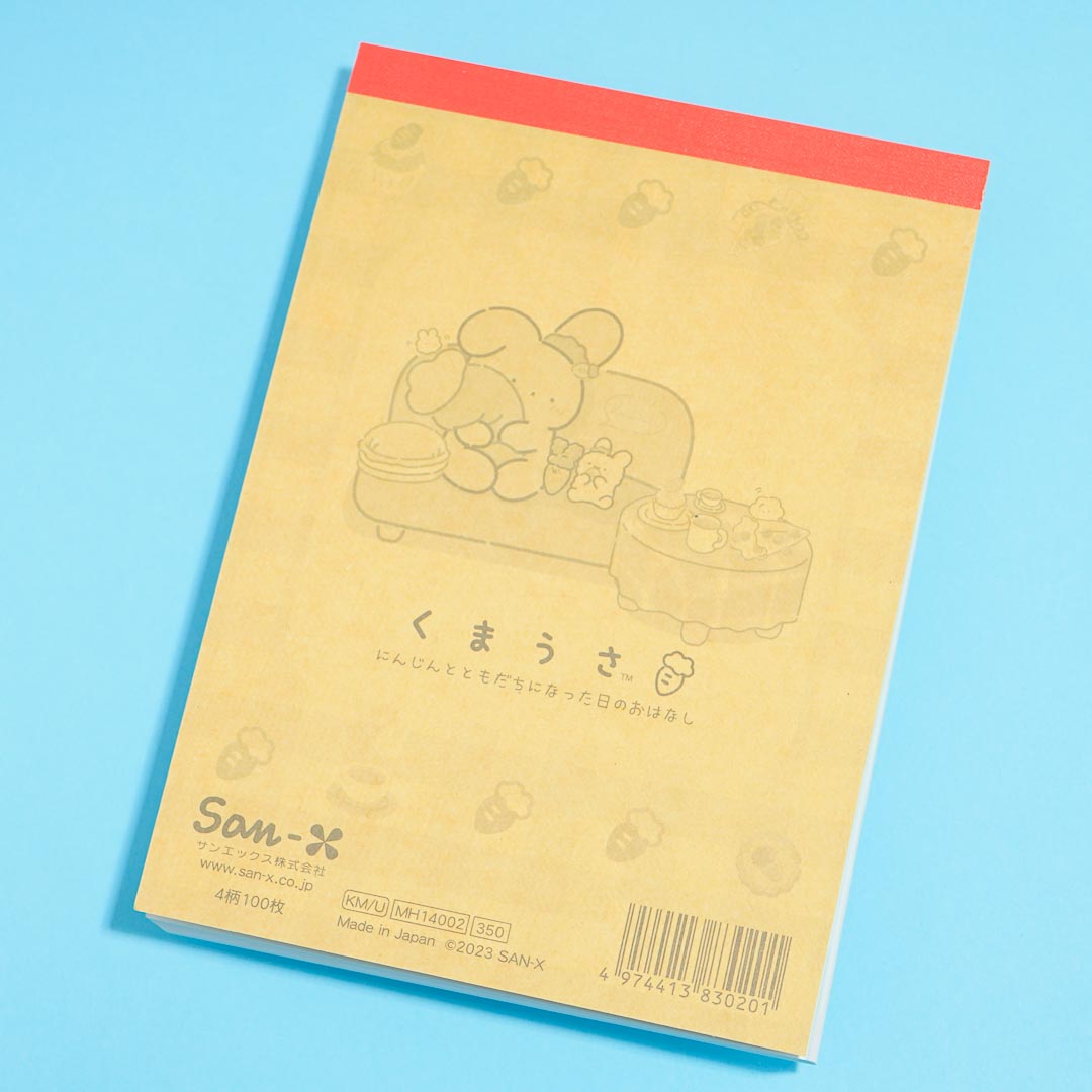 Kumausa Tomodachi Memo Pad
