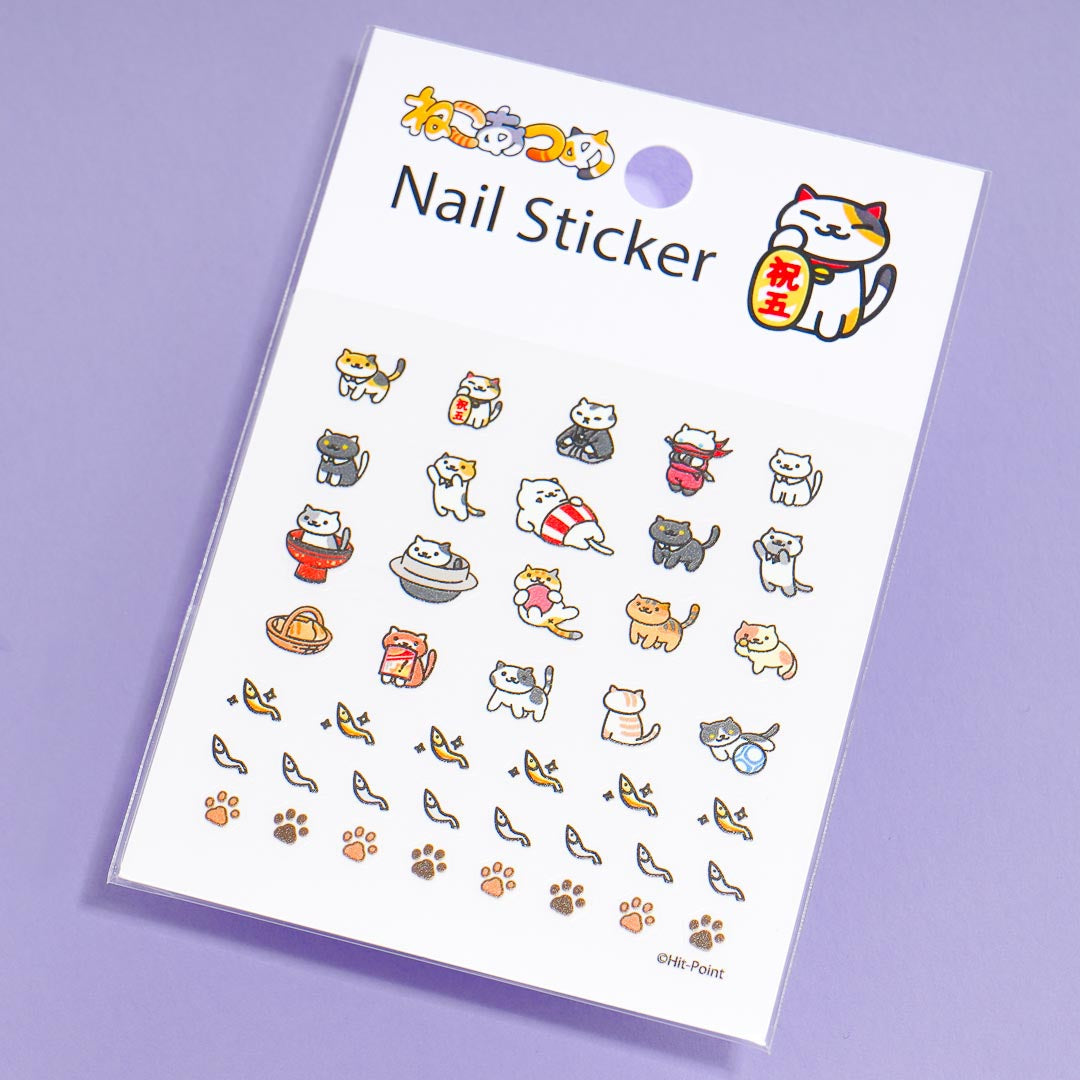 Neko Astume Rare Cat Nail Stickers
