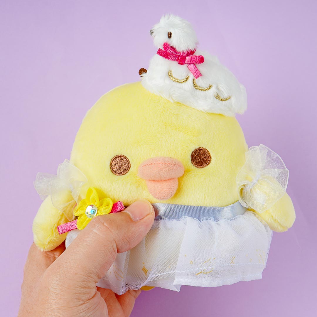 Rilakkuma Swan & Golden Flower Plushie - Kiiroitori / Medium