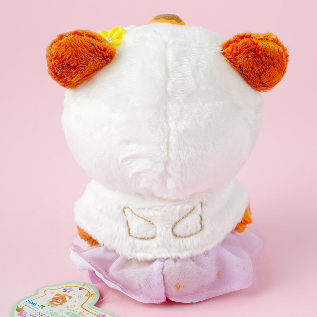 Rilakkuma Swan & Golden Flower Plushie - Chairoikoguma / Medium