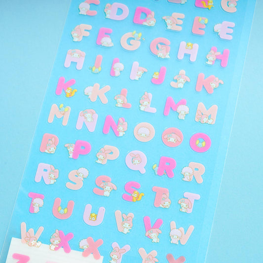 My Melody x My Sweet Piano Alphabet Stickers