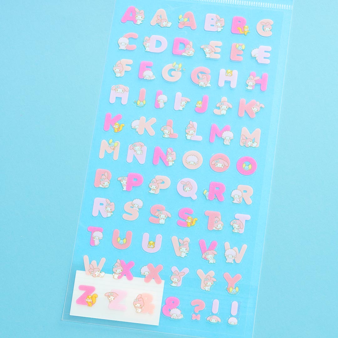 My Melody x My Sweet Piano Alphabet Stickers