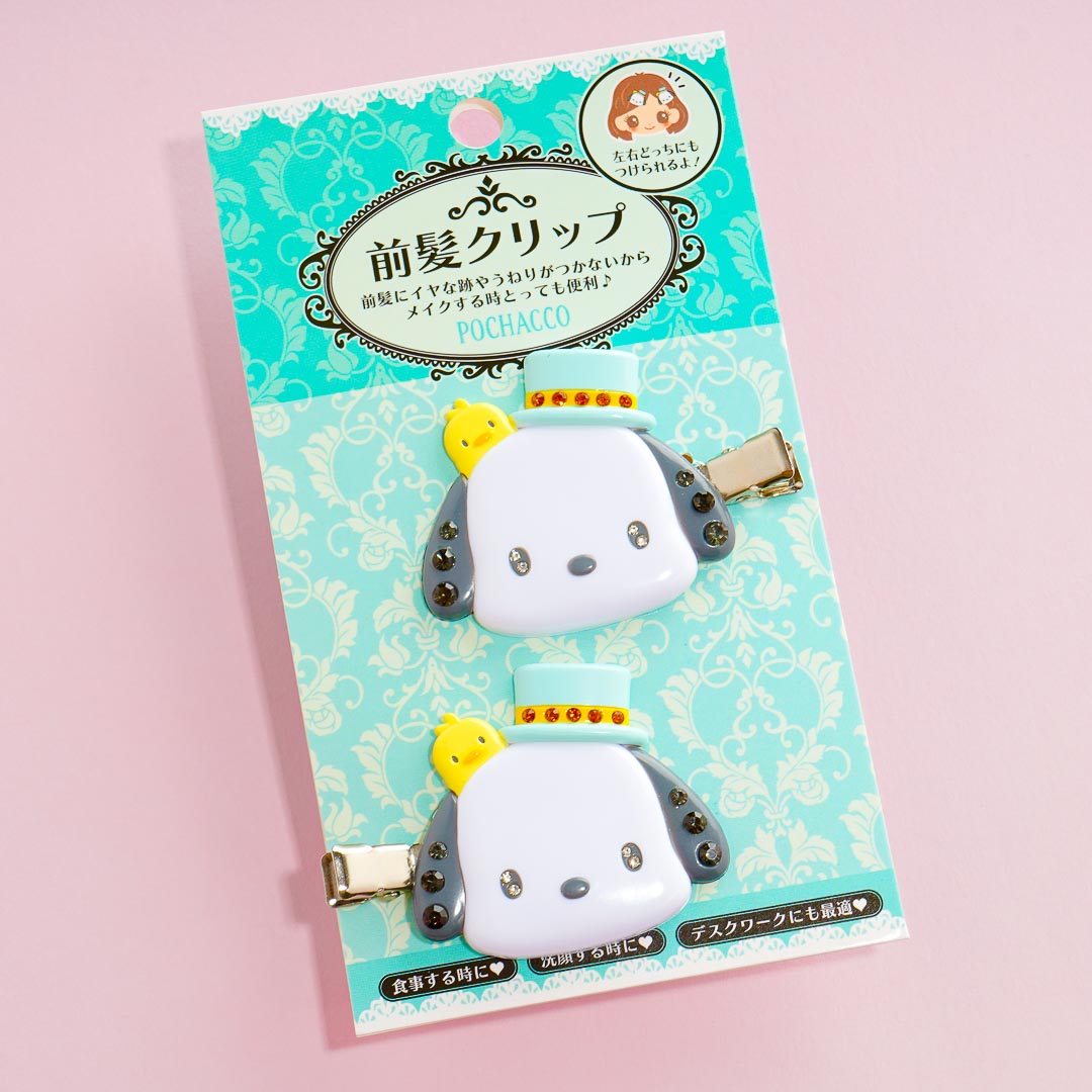 Pochacco Hat Bejeweled Bangs Clip Set