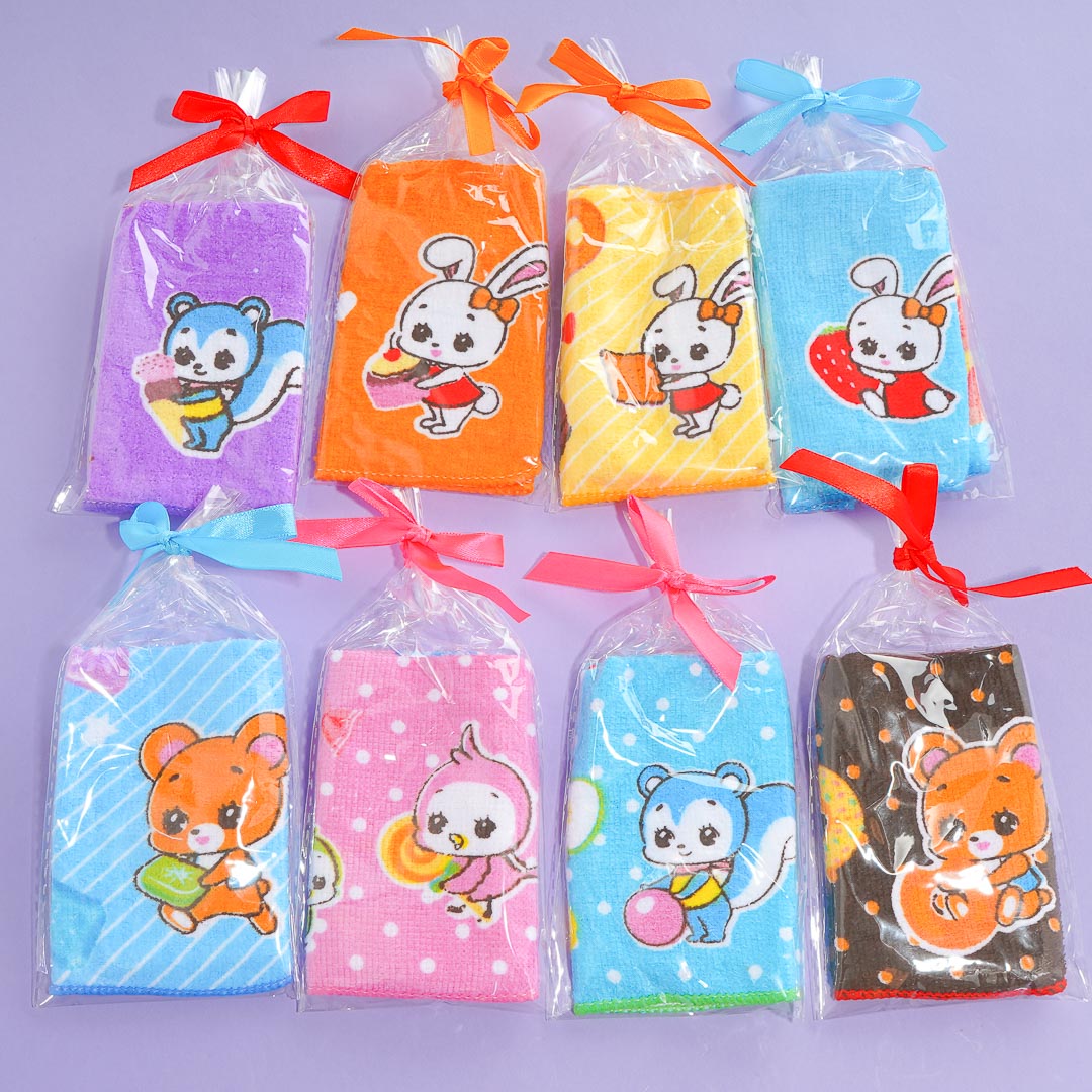 Retro Animal Mini Towel With Gift Pouch