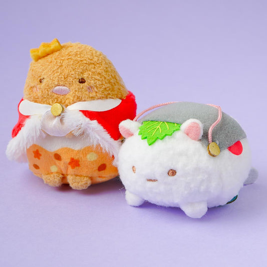 Sumikko Gurashi Food Kingdom Plushie Set - Tonkatsu & White Rice / Mini
