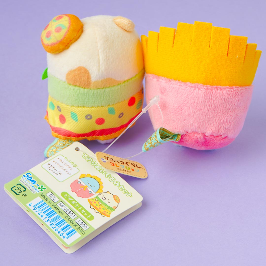 Sumikko Gurashi Food Kingdom Plushie Set - Neko & Tokage / Mini
